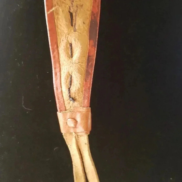 Vintage Handcrafted Leather Shell Boho Gypsy Festival Adjustable Hip Belt - Picture 7 of 9